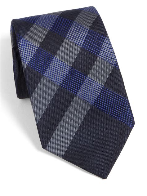 blue Burberry Ties for Men 